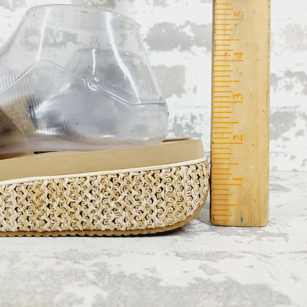 Volatile Tan Woven Platform Slide Sandals - Picture 2 of 12